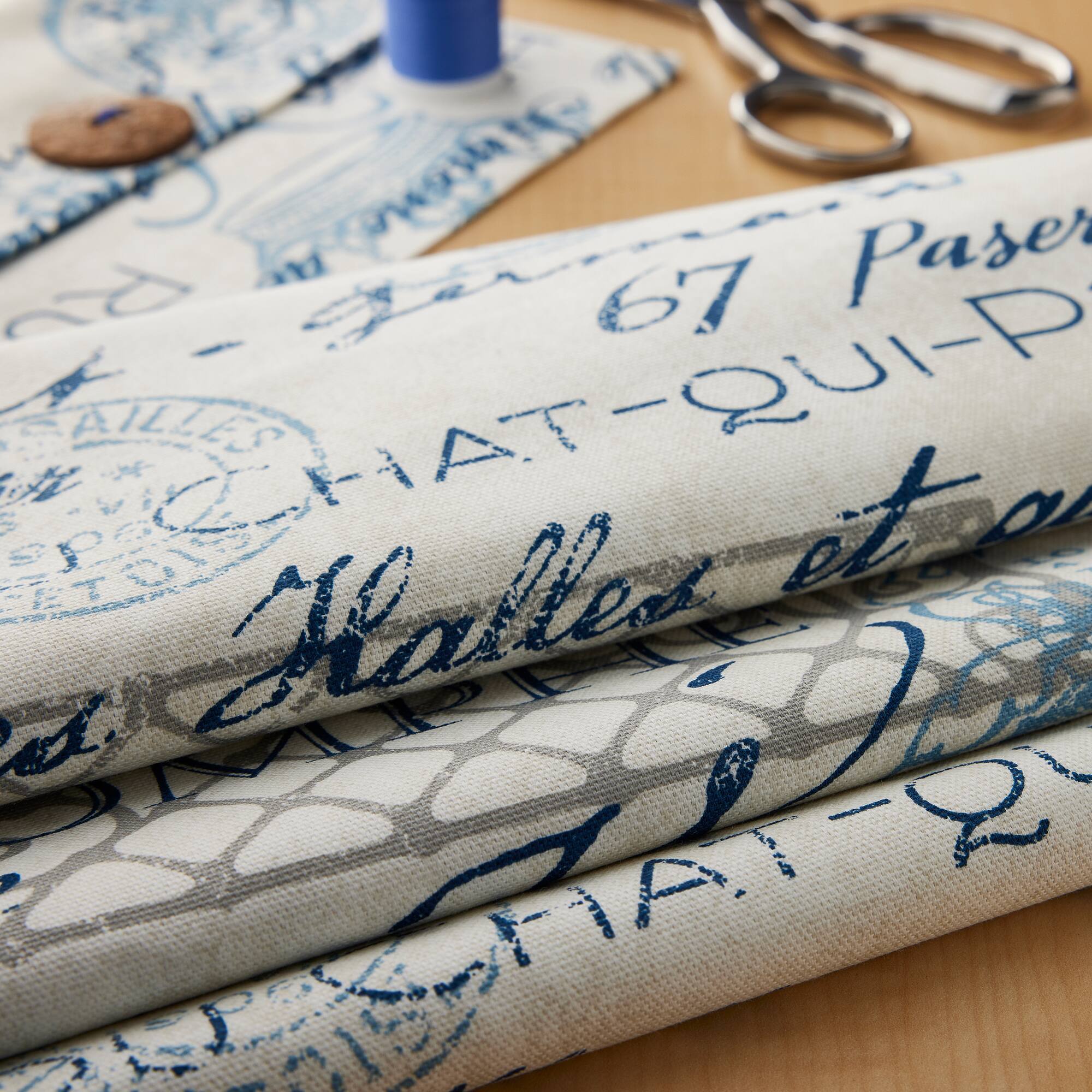 Richloom Indigo Dumas Cotton Home Décor Fabric